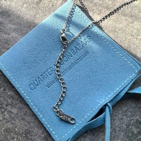 Lovers Tarot Card Silver Bohemian Tarnish Free Necklace NEW - Picture 6 of 7